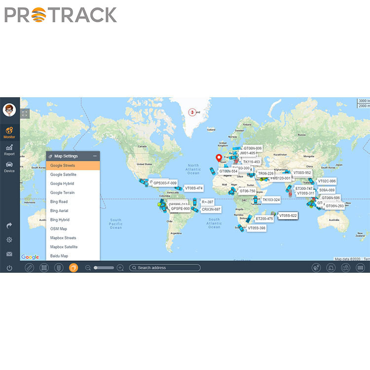 Онлајн платформа за софтверско следење GPS за флота